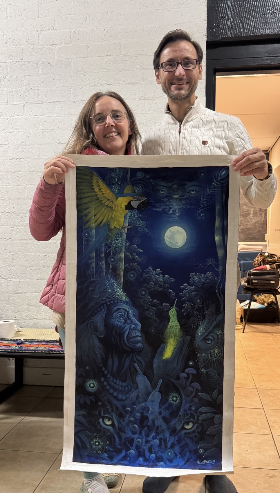 Abuelo de la Luna with collector