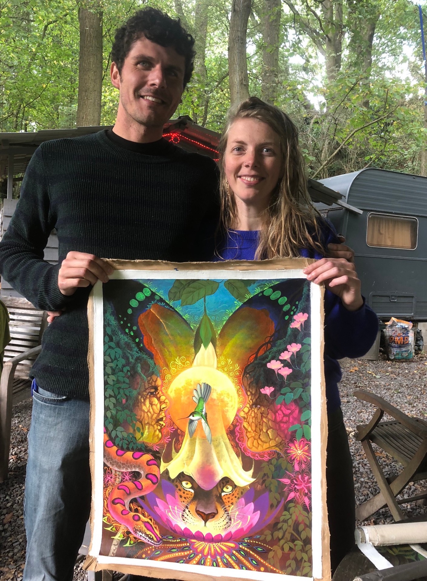 Flor de Ayahuasca with collector